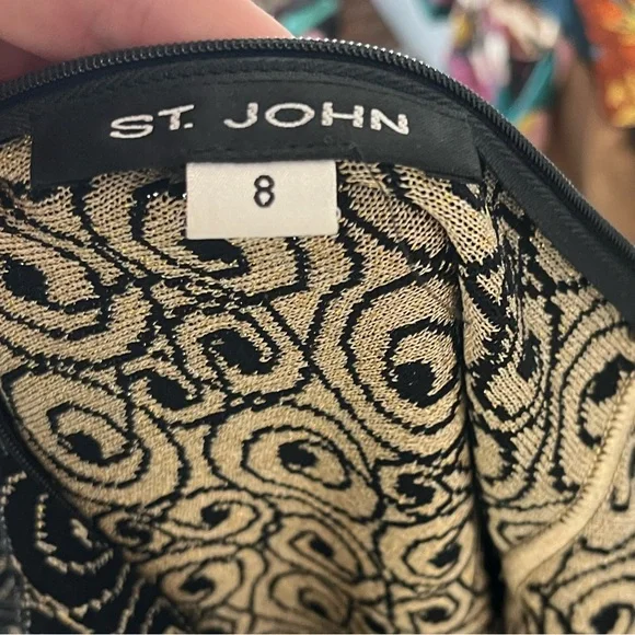 St John Pullover Sweater Knit Marie Gray Long Sleeve Event Ready Sweater - Picture 7 of 8